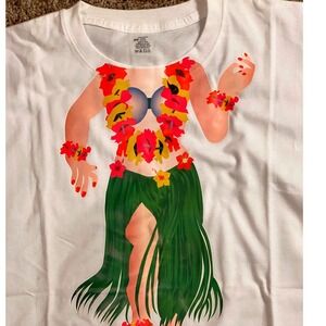 Pool Beach Cover Up Hawaiian Hula Dancer Tropical Print Medium graphic women’s